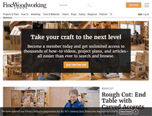 Tablet Screenshot of finewoodworking.com
